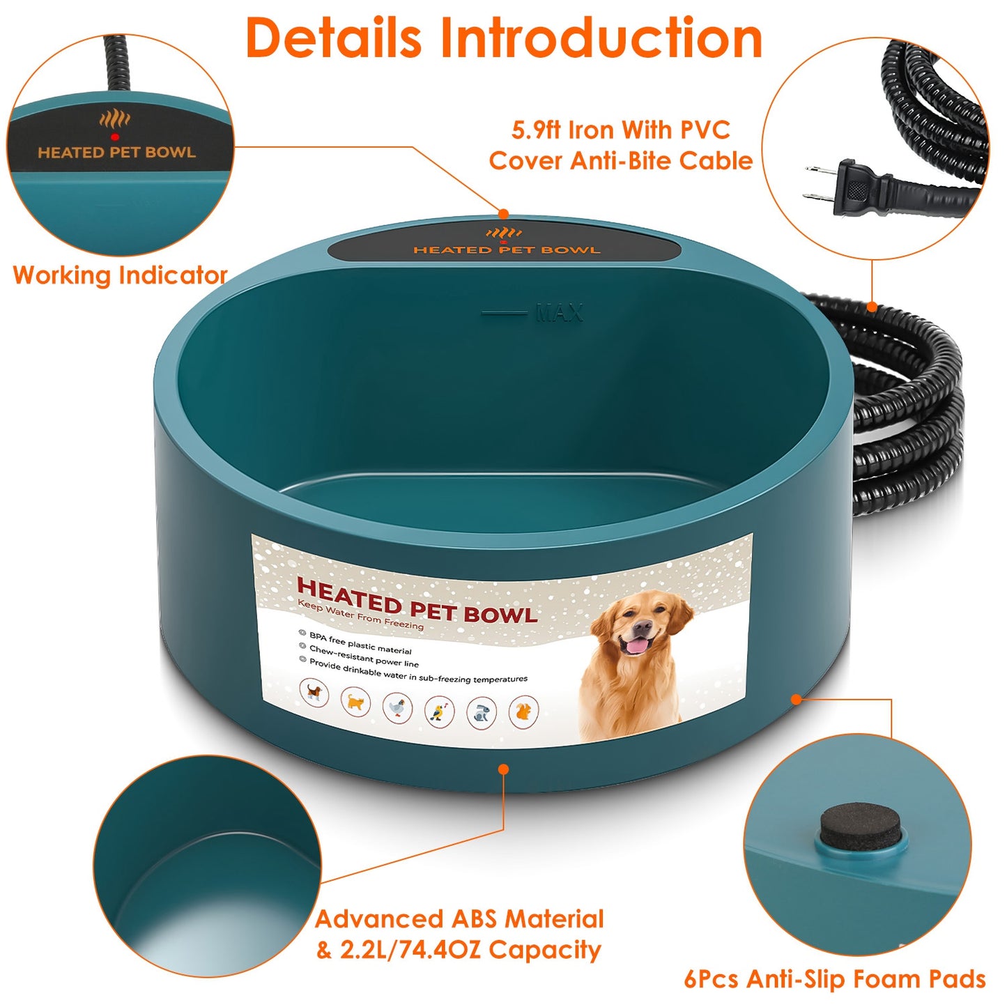 Heated Water Bowl