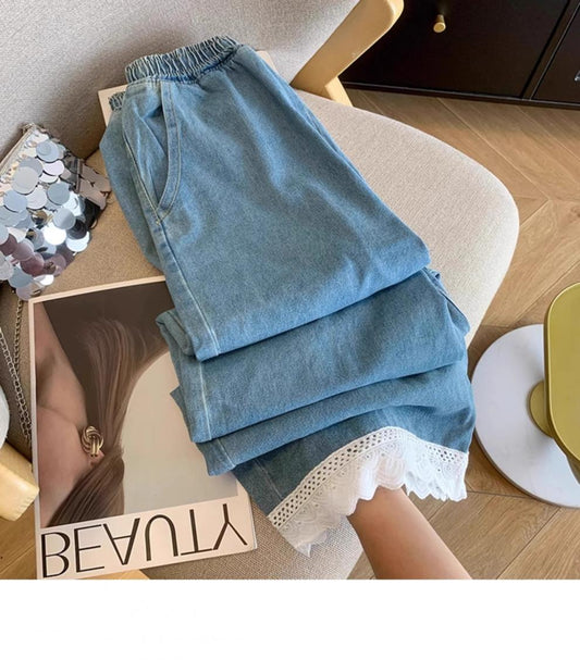 Sweet Style Elastic Waist Pants