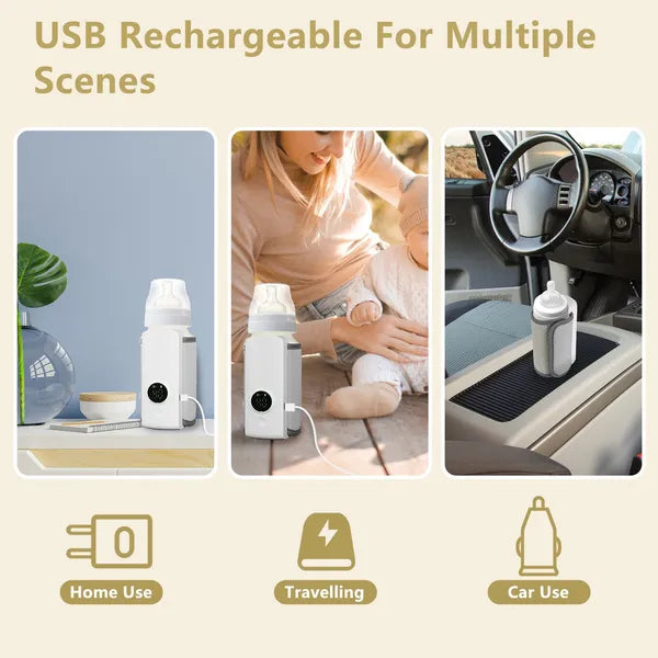 Portable Bottle Warmer With 6 Heating For 5 Hours