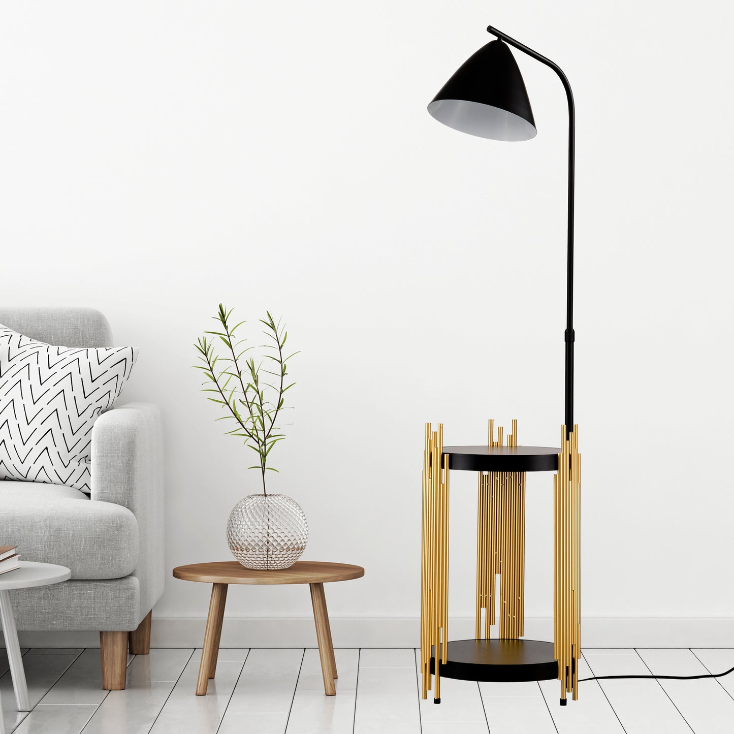 Luxury Floor Lamp - Matte Black