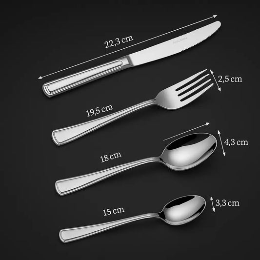 High-end Silver Tableware - 16pcs