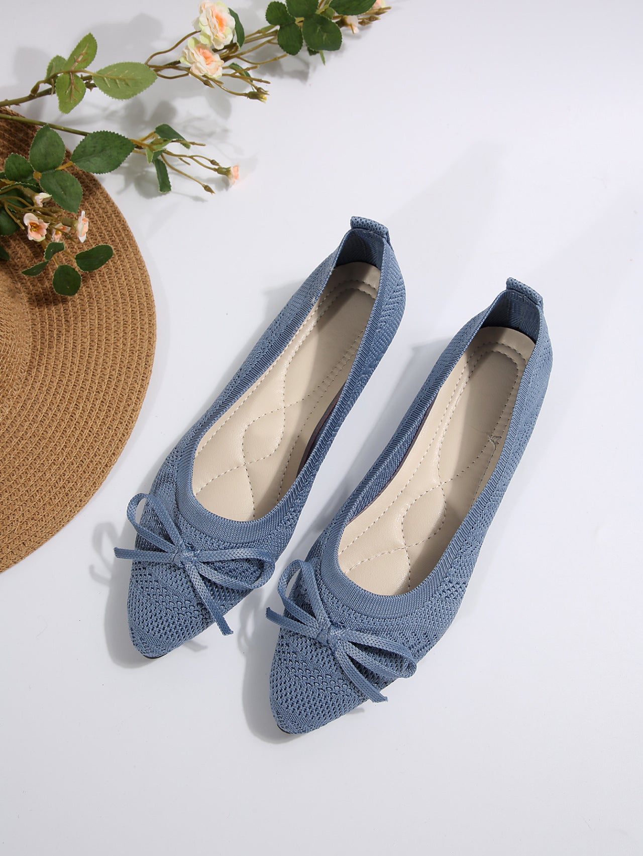 Bow Knitted Loafers