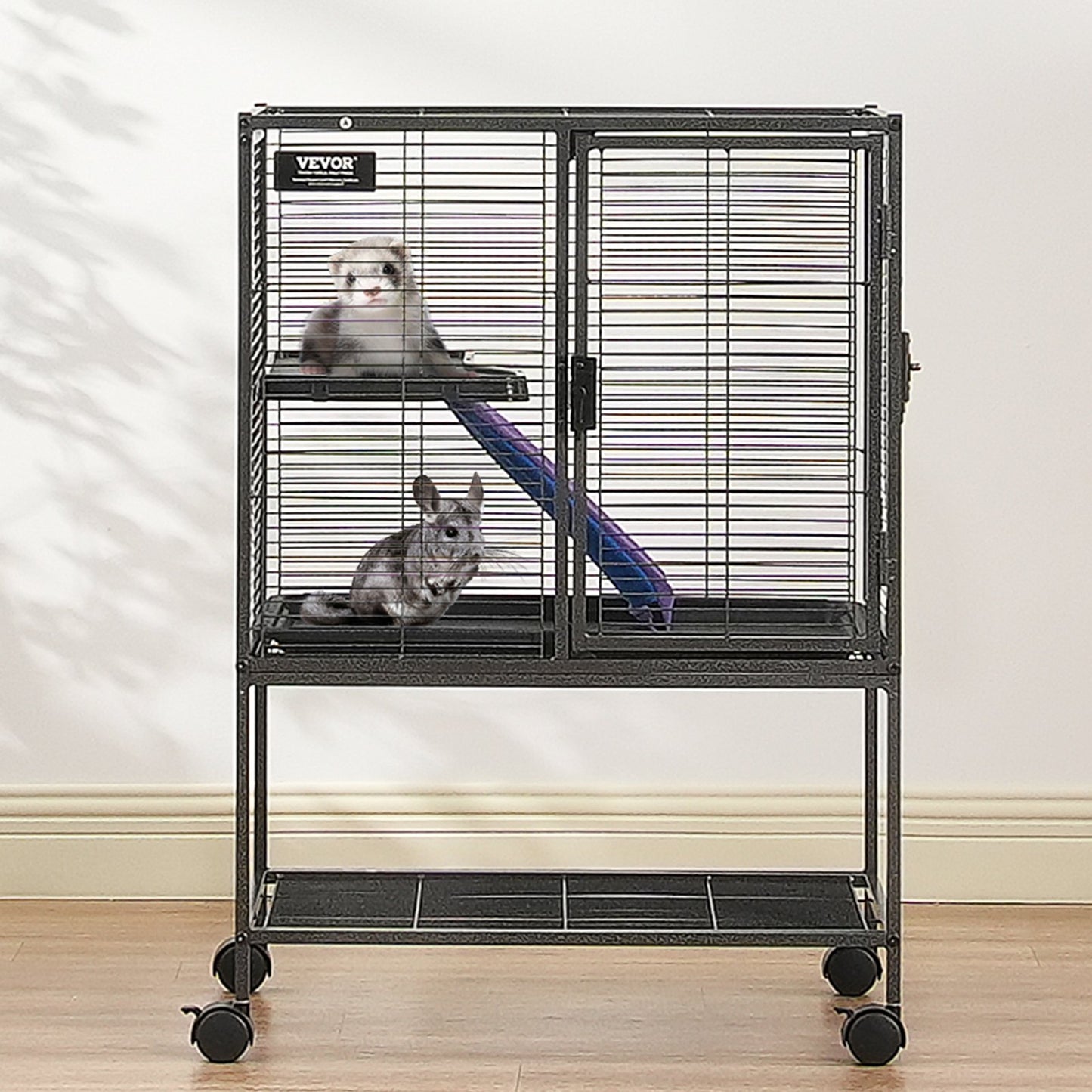 2-Tier Rolling Ferret Cage