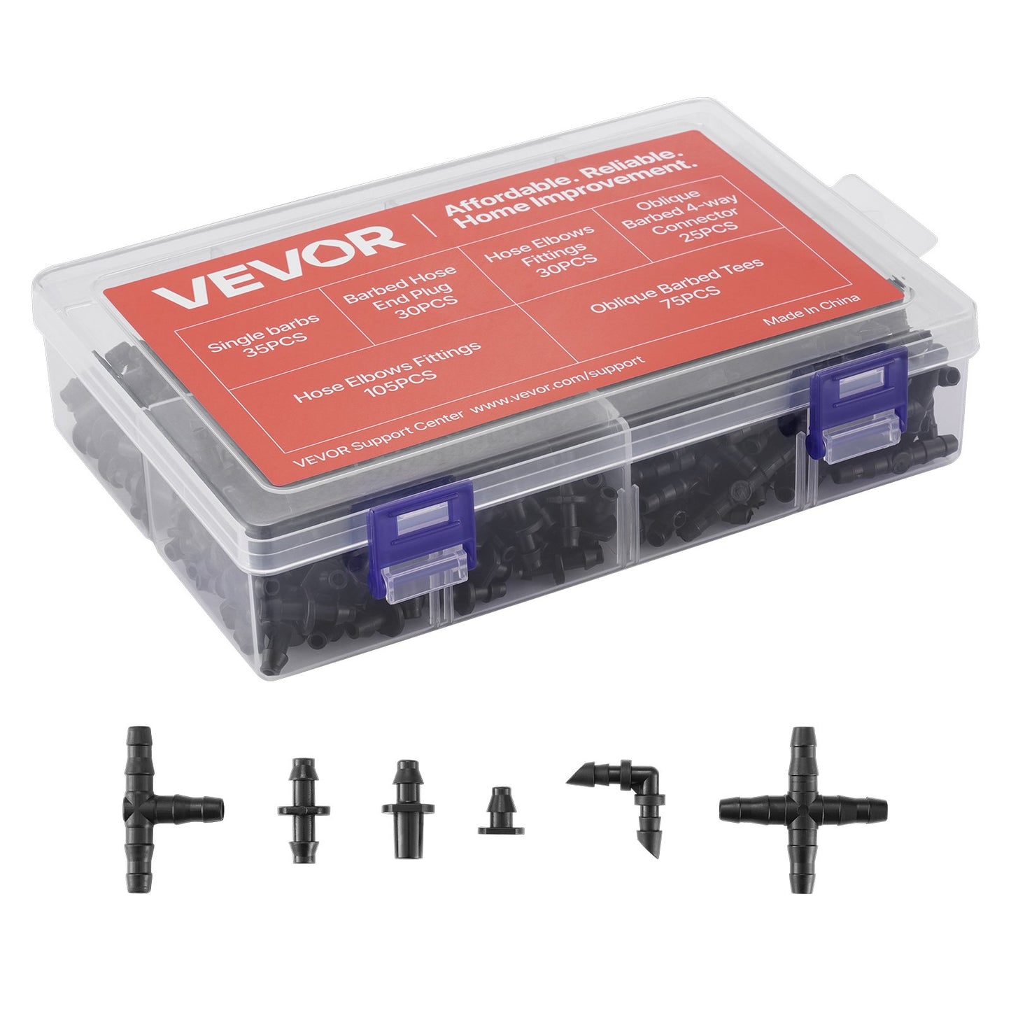 Drip Irrigation Fitting Part - 300Pcs