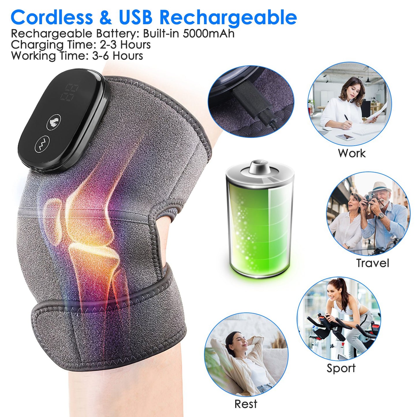 Heated Knee, Elbow & Shoulder Massager