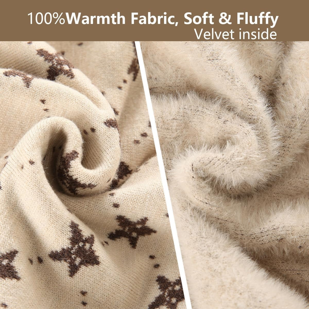 Pattern Half Turtleneck Sweater