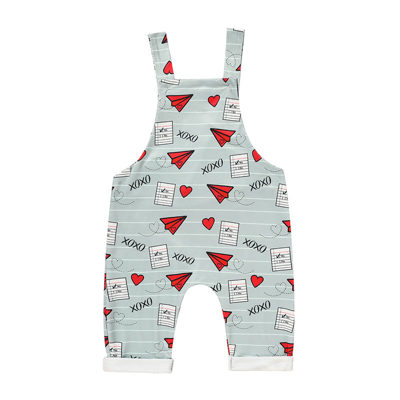 Baby's Casual Heart Pattern Jumpsuit