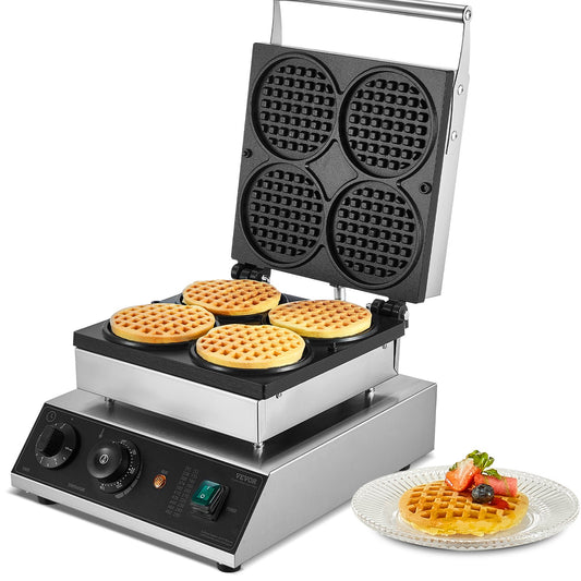 Round Waffle Iron Machine