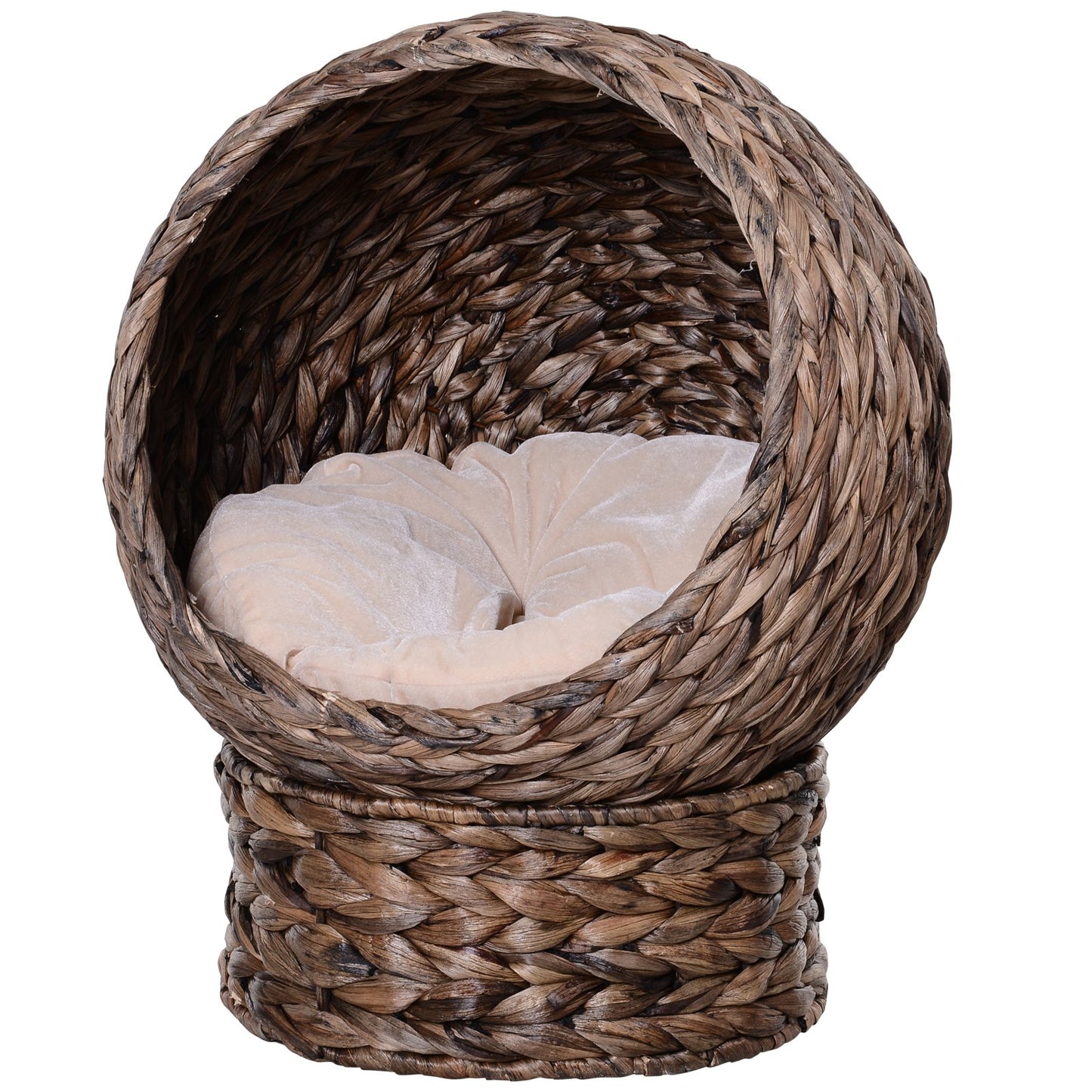 Wicker Cat Bed with Stand