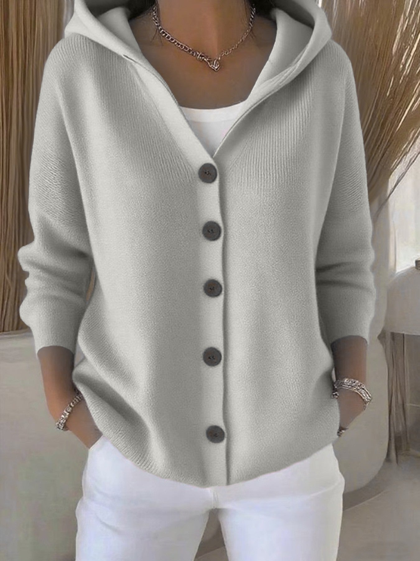 Button Knitted Cardigan