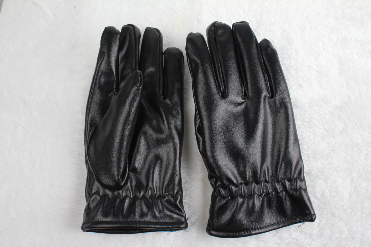 Black Leather Gloves