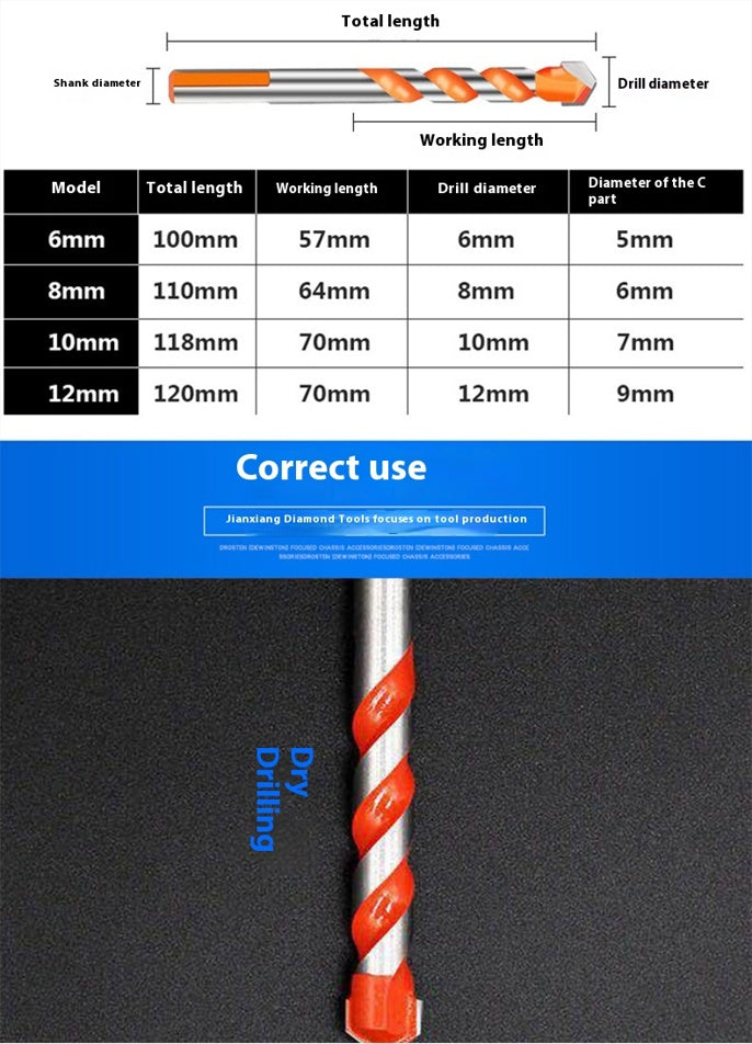 Ceramic Drill Bits - 5Pcs
