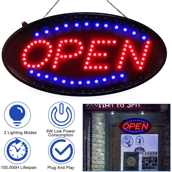 Ultra Bright LED Neon Open Sign