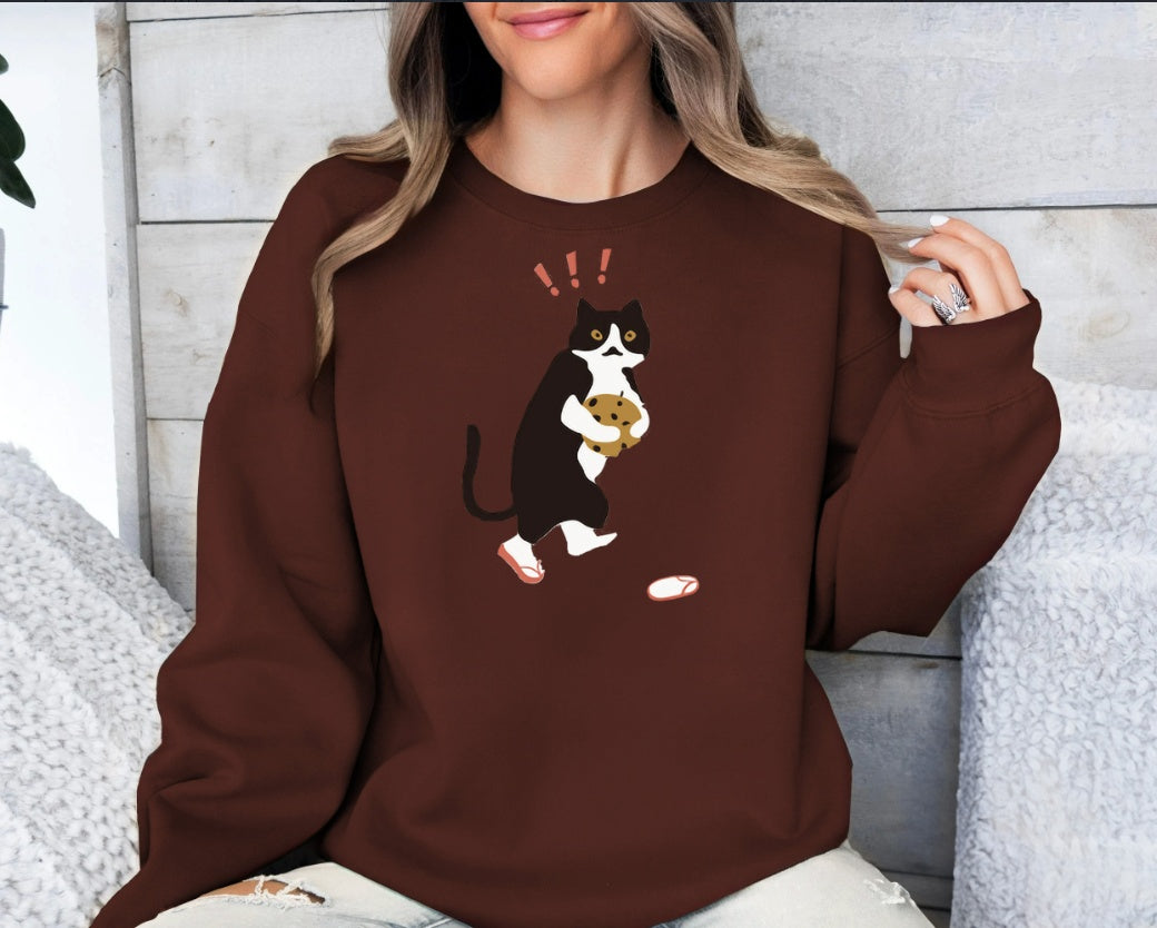 Printed Long Sleeved Sweatshirt