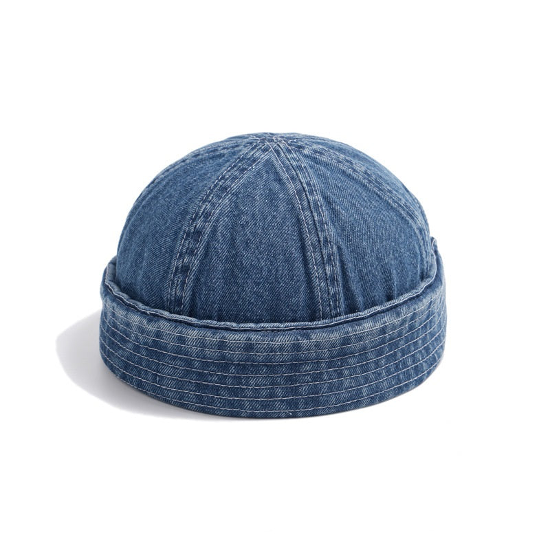 Japanese Washed Denim Skullcap