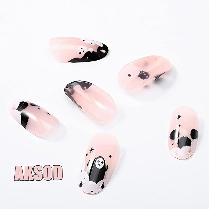 Faceless Men Nail Art - 24Pcs