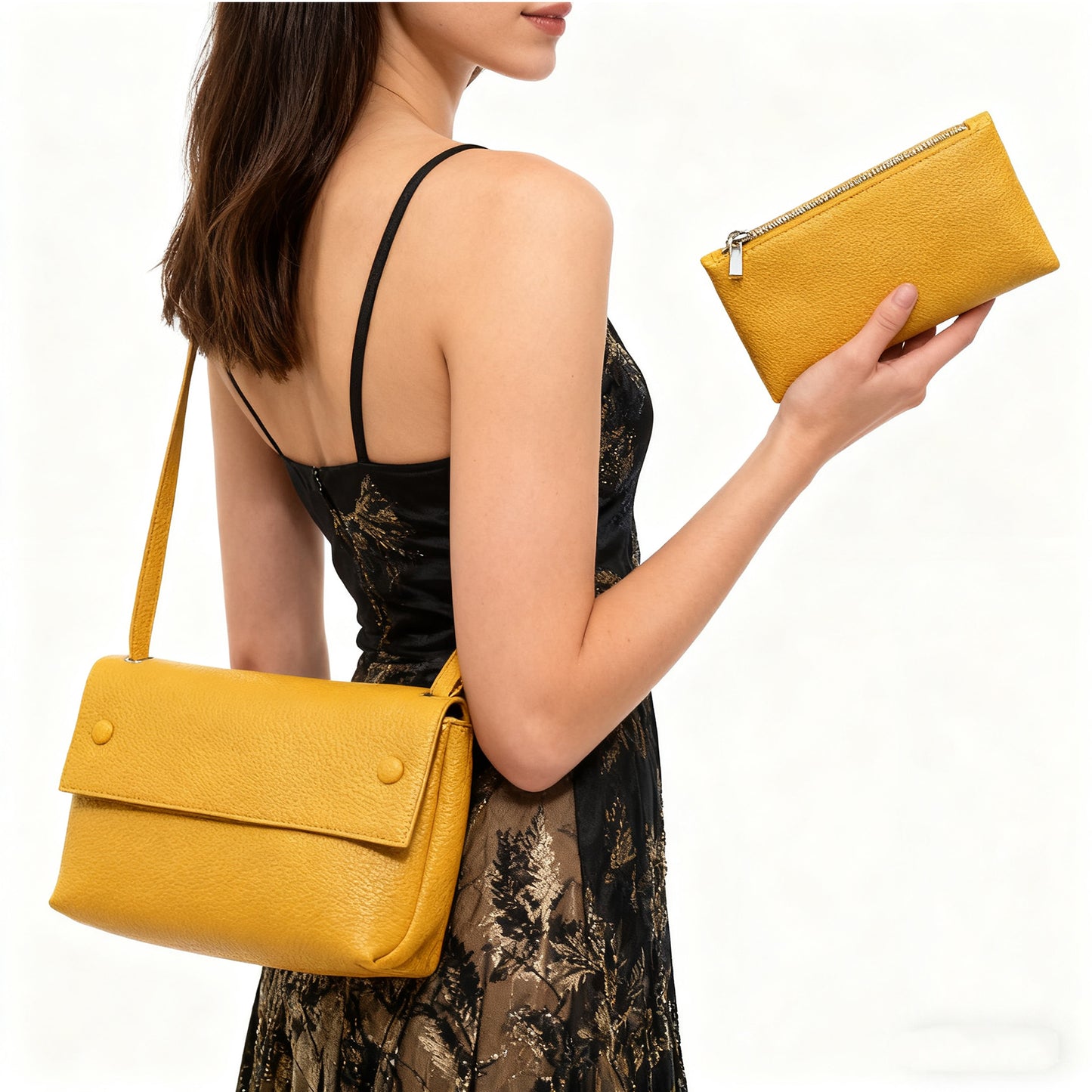 Stylish Handbag-Yellow