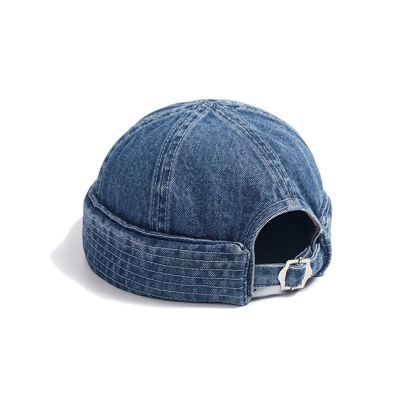 Japanese Washed Denim Skullcap