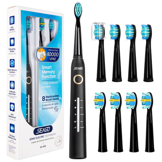 Rechargeable Electric Toothbrushes - 5 cleaning modes