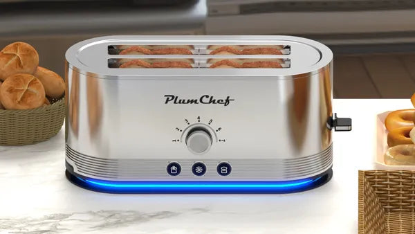 4-Slice Toaster with 7 Browning Settings - 1350W