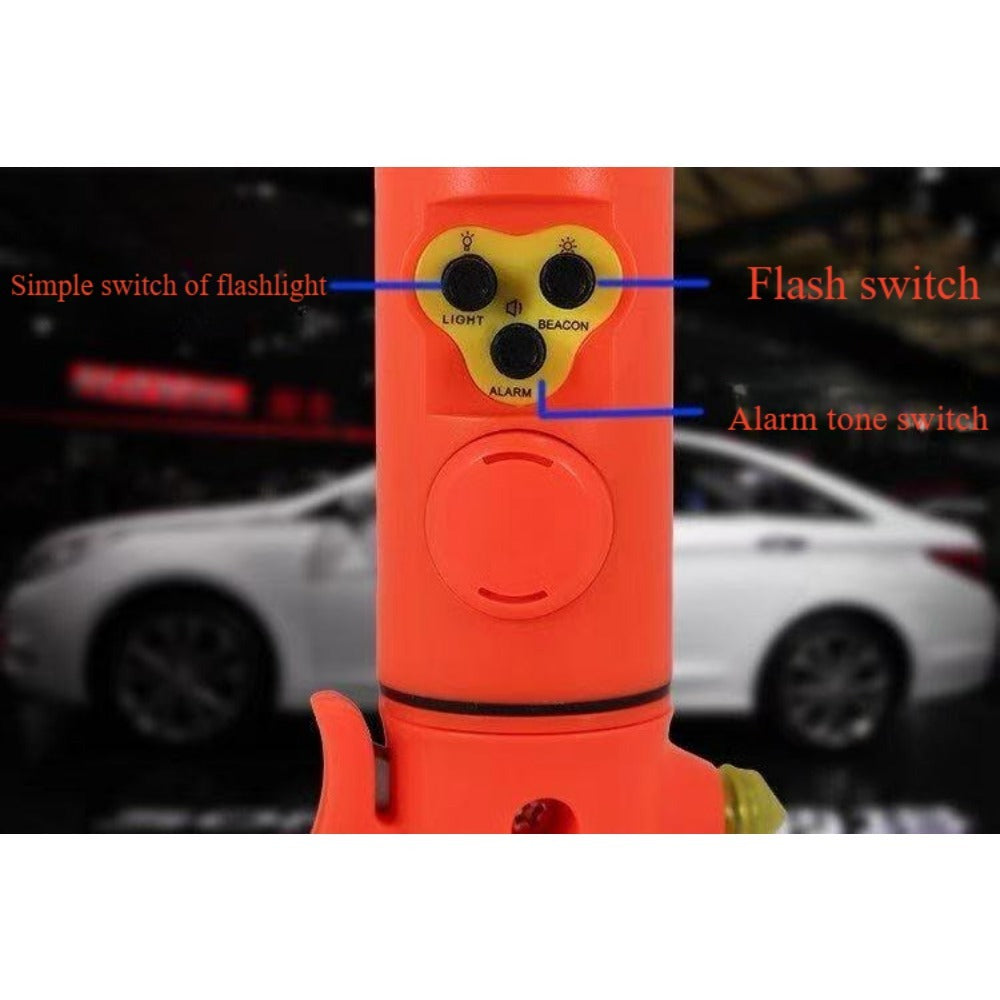 Red&Yellow Safety Flashlight