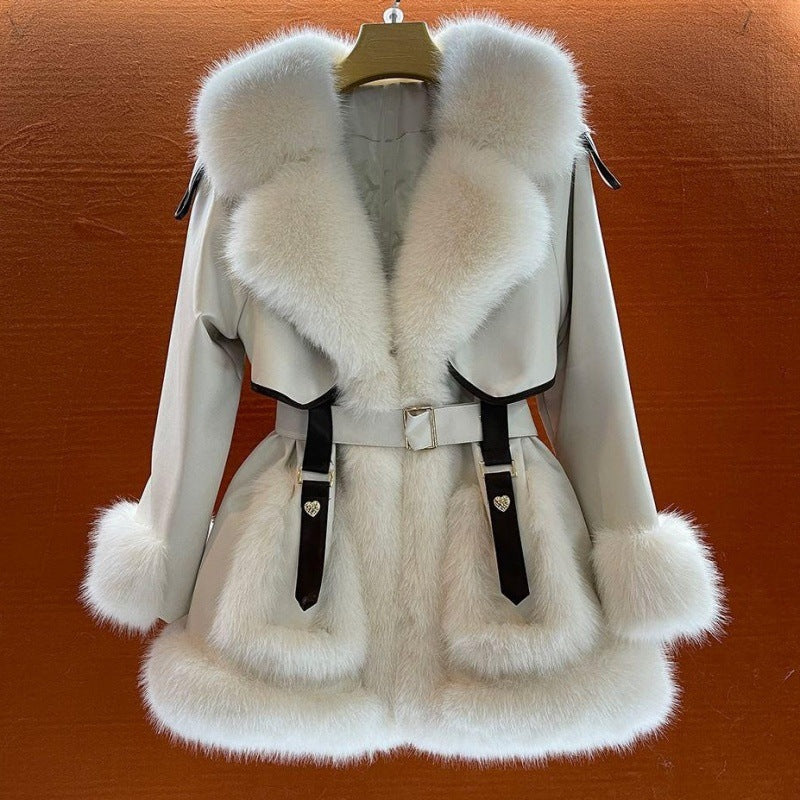 Big Fur Collar Coat