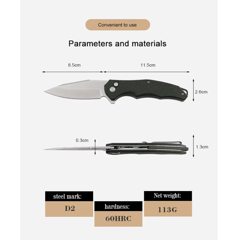 Thumb-Stud Pocket Knife