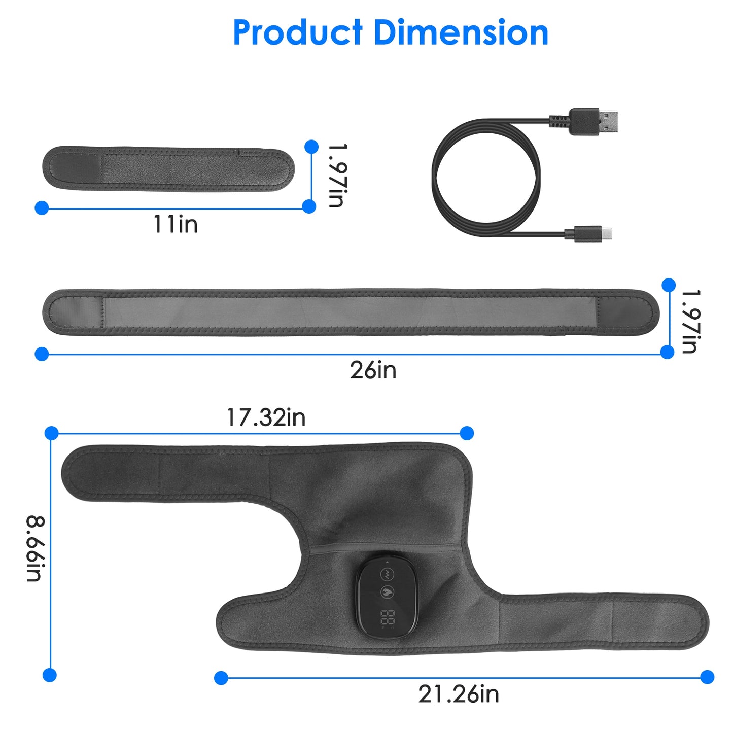 Heated Knee, Elbow & Shoulder Massager