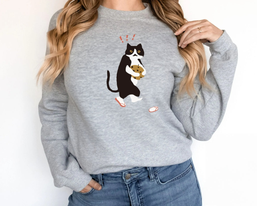 Printed Long Sleeved Sweatshirt