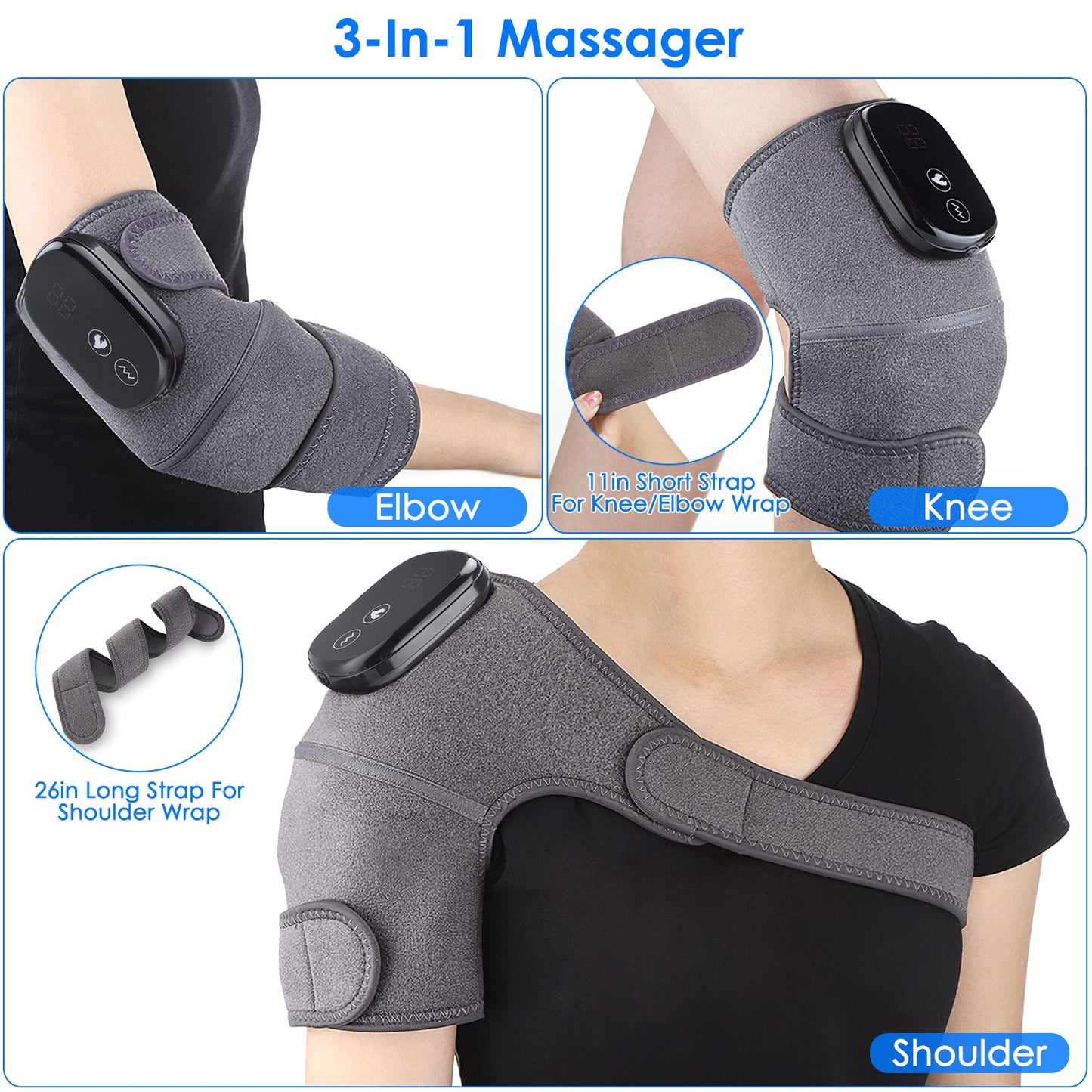 Heated Knee, Elbow & Shoulder Massager