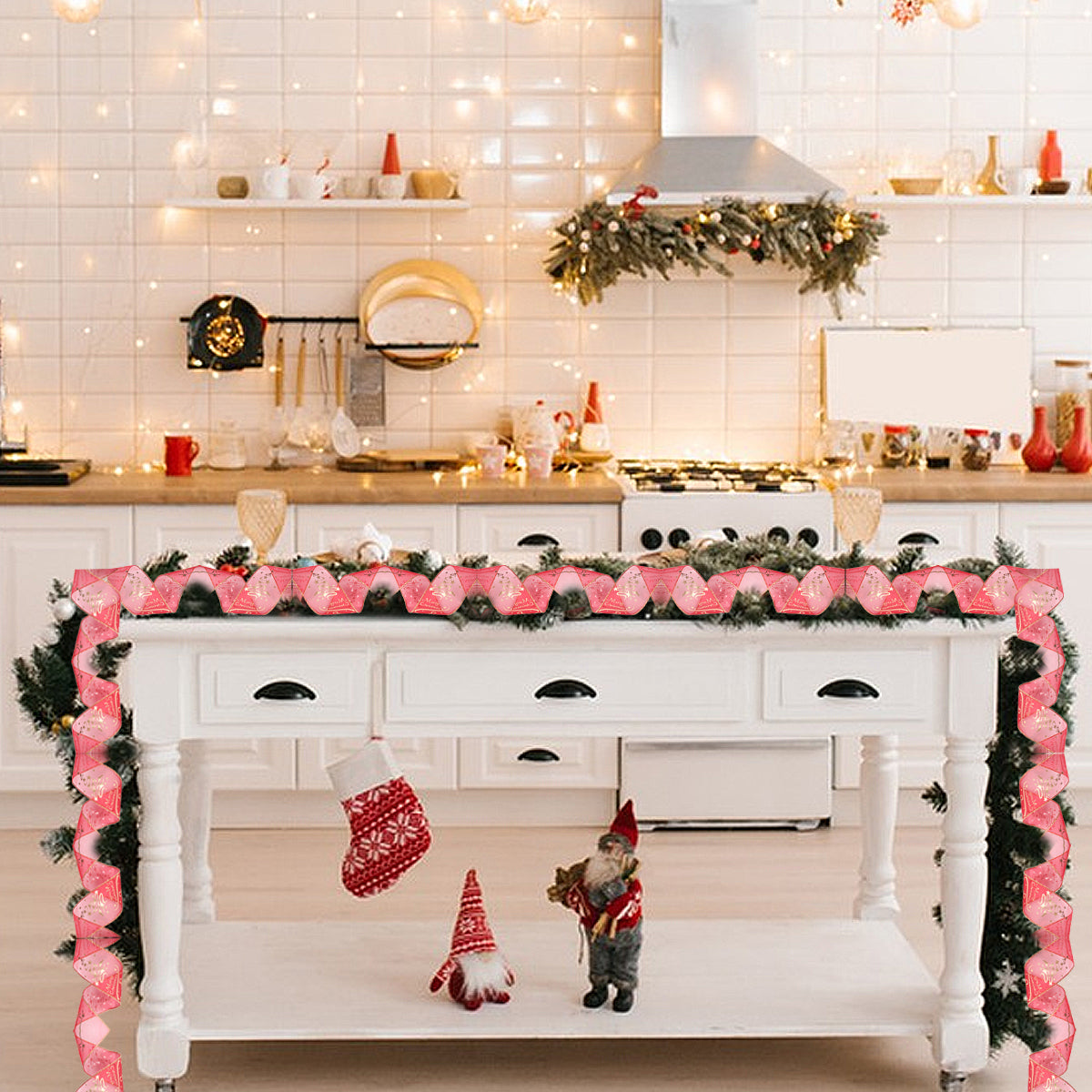 5 Christmas Red Ribbon Rolls