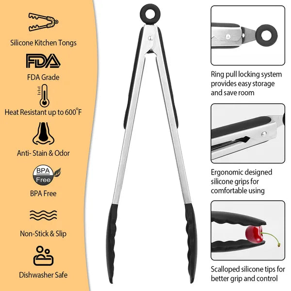 Stainless Steel Kitchen Tongs