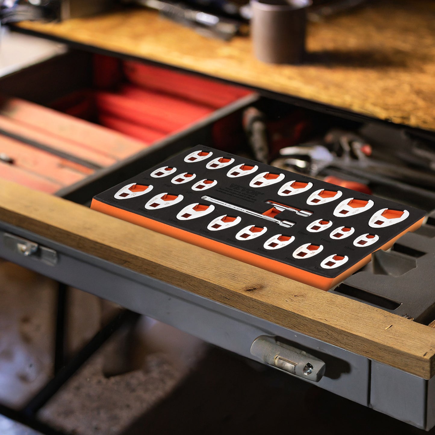 Crowfoot Wrench Set -  2 Extension Bars & 24-Piece Crows