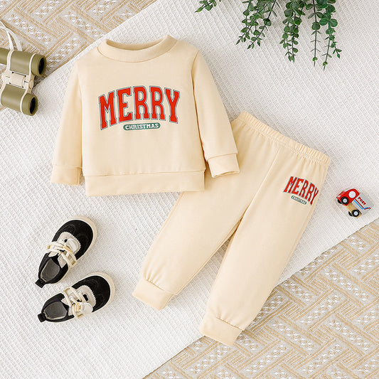 Baby Girls Long Sleeve Sweatshirt & Pants Set