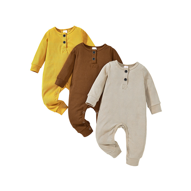 Newborns Long Sleeve Romper 3 Pack