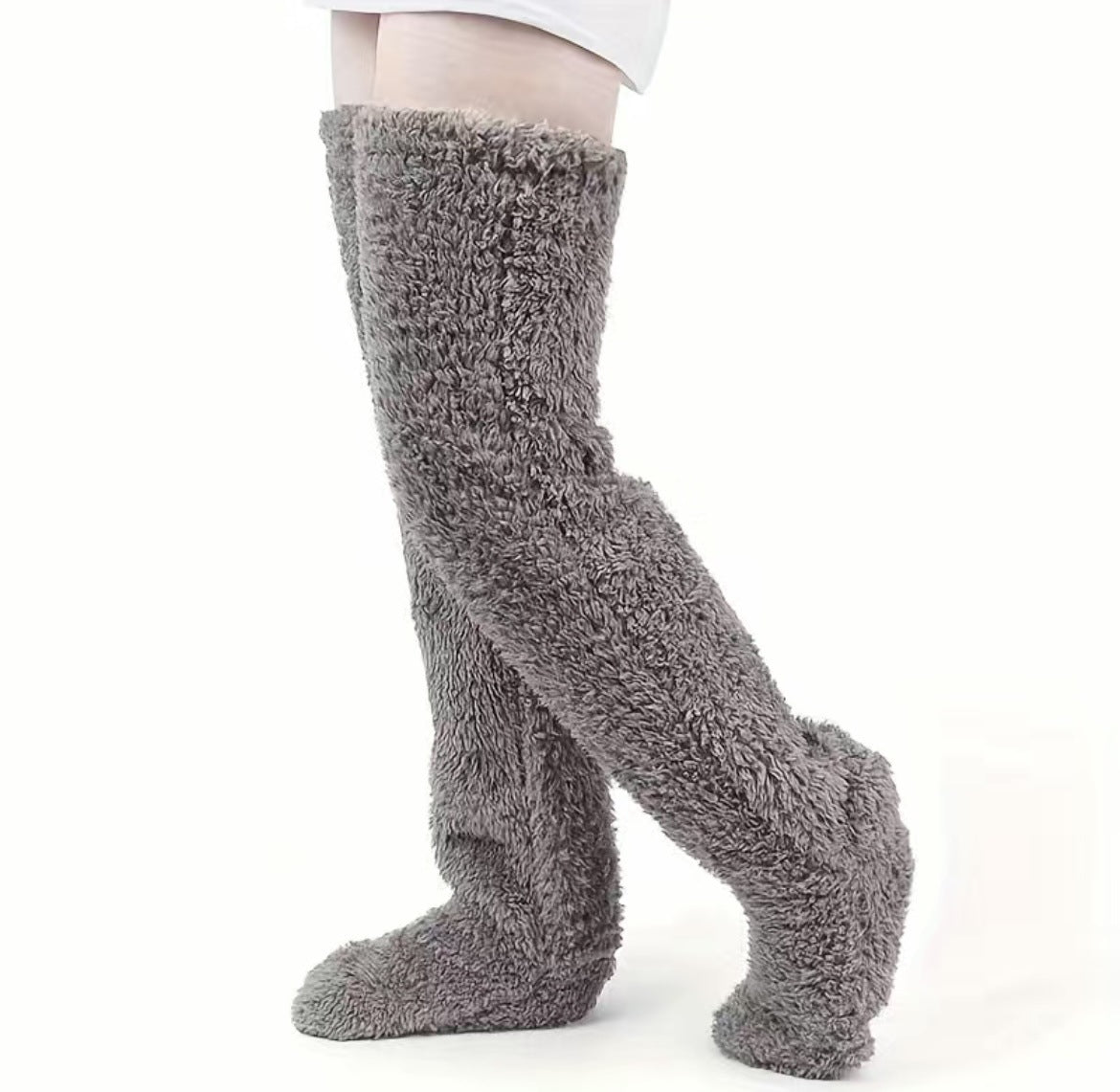 Over Knee High Fuzzy Long Socks