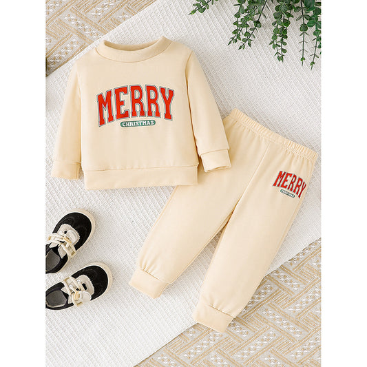 Baby Girls Long Sleeve Sweatshirt & Pants Set