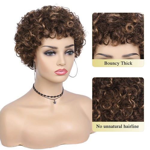 Short And Loose Curly Wig