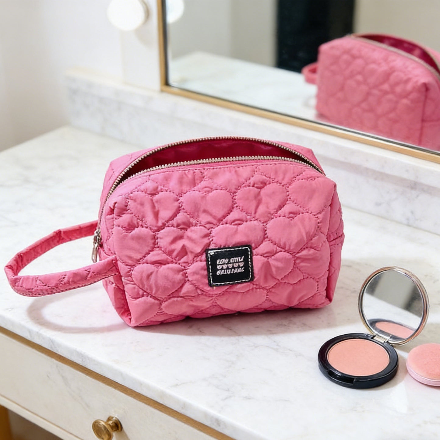 Make-Up Bag - Rose Red
