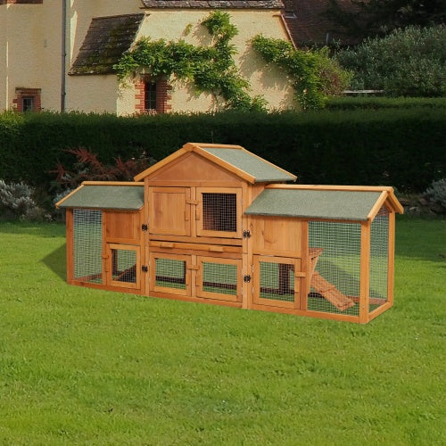 Rabbit Cage With 2 Running Spaces