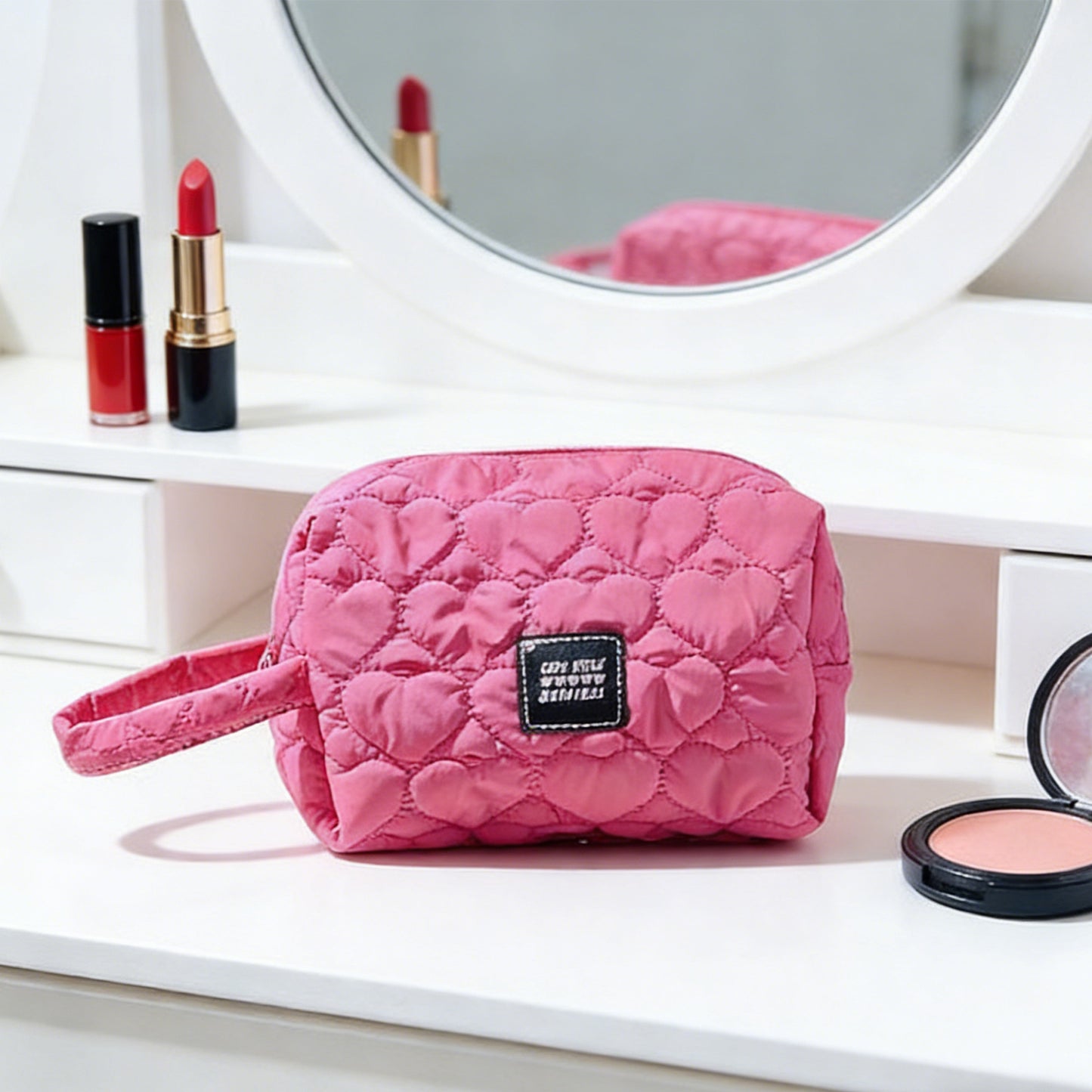 Make-Up Bag - Rose Red
