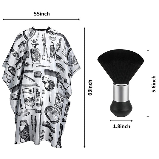 Floral Print Cape With Neck Duster