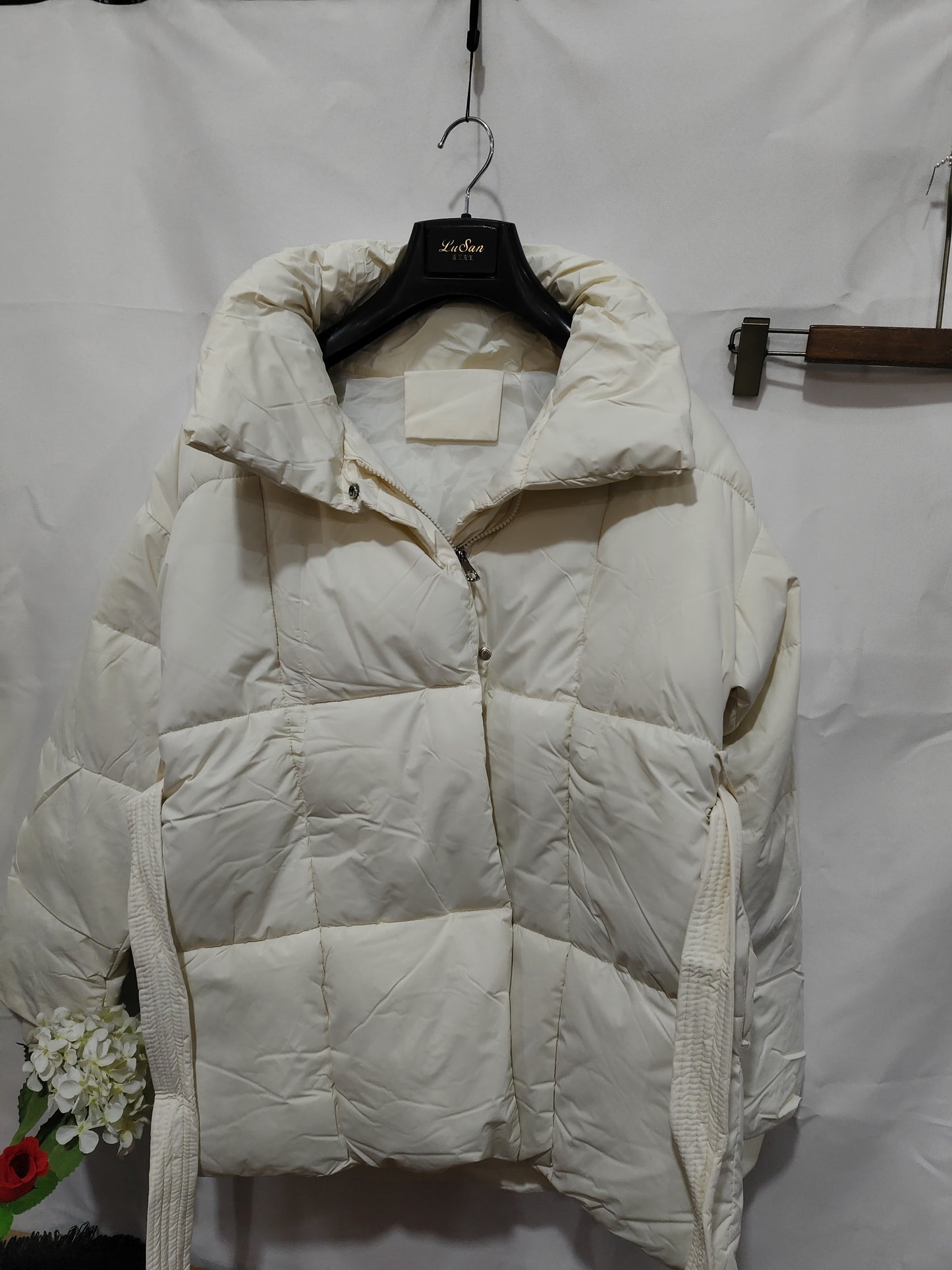 Womens Thickened Winter Jacket with Lapel