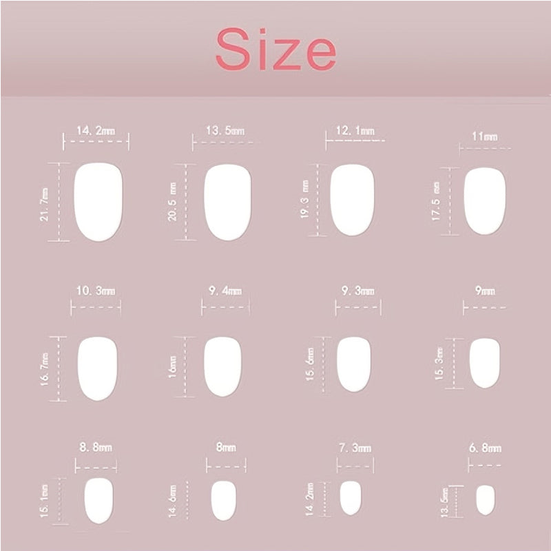 Faceless Men Nail Art - 24Pcs