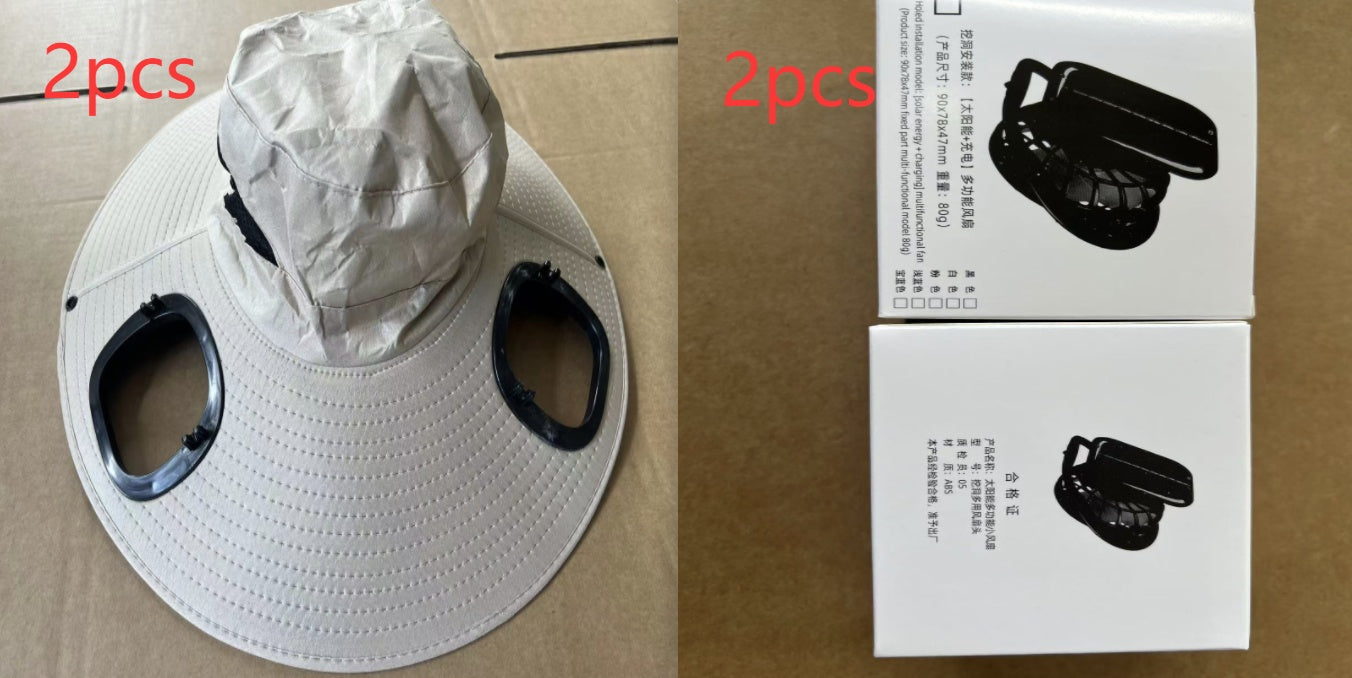 Large Eave Sun Shading Fan Cap