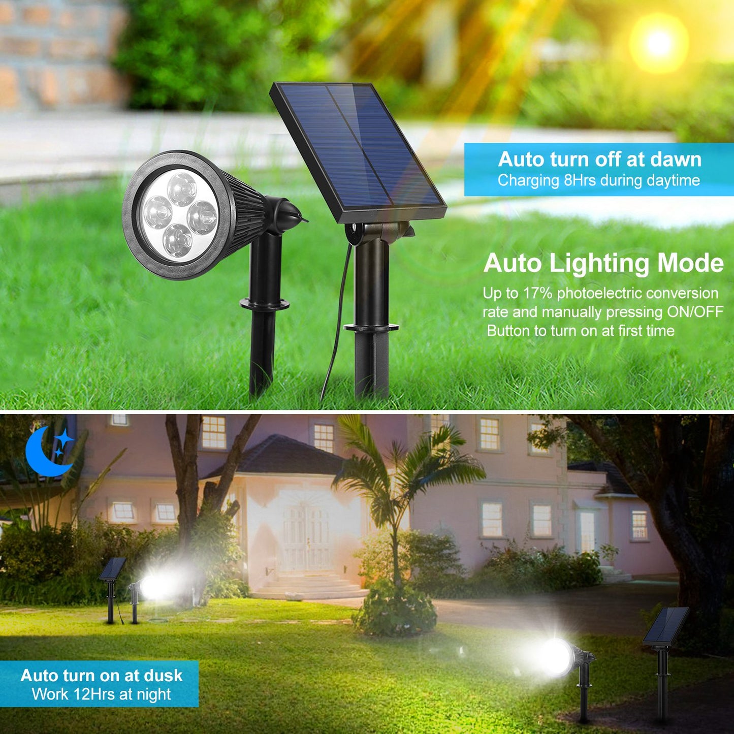 Solar Outdoor Spotlight