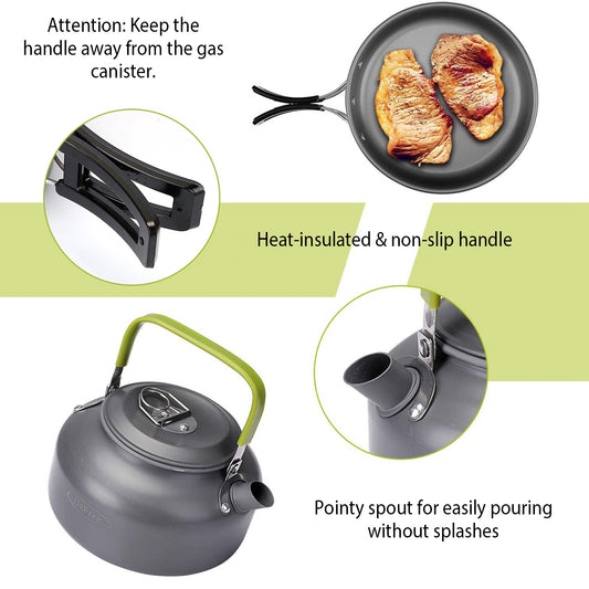 Camping Cookware Set - 12Pcs
