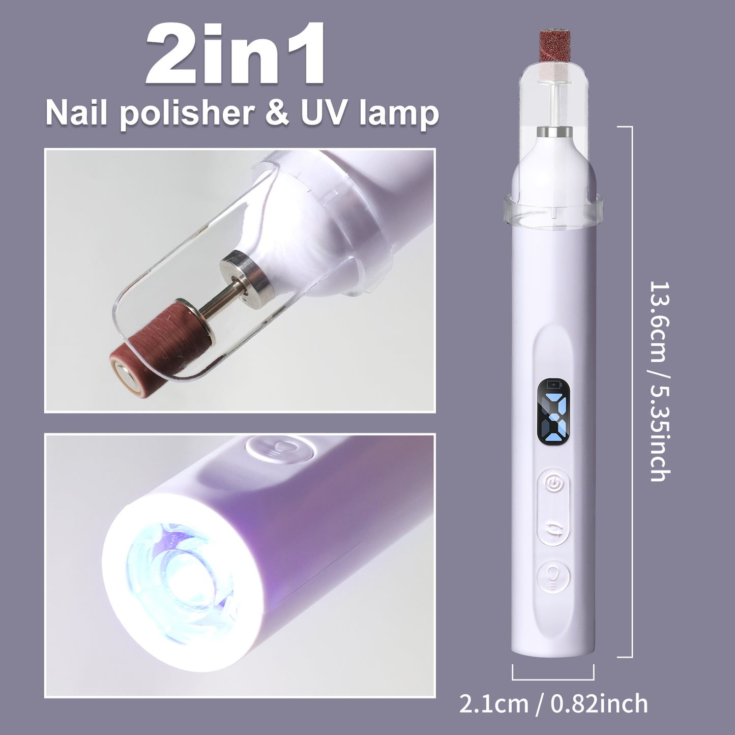 Electric Nail Drill With Drill Bit And Sanding Belt