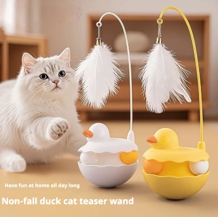 Non-Fall Duck Cat Teaser Wand